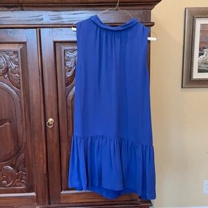 Royal blue sleeveless dress